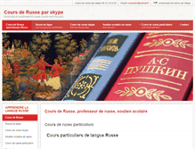 Tablet Screenshot of cours-de-russe.fr